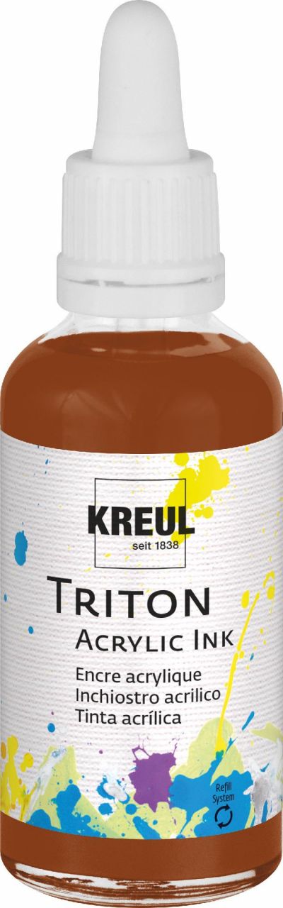 Kreul Triton Acrylic Ink oxydbraun dunkel 40 ml von Kreul