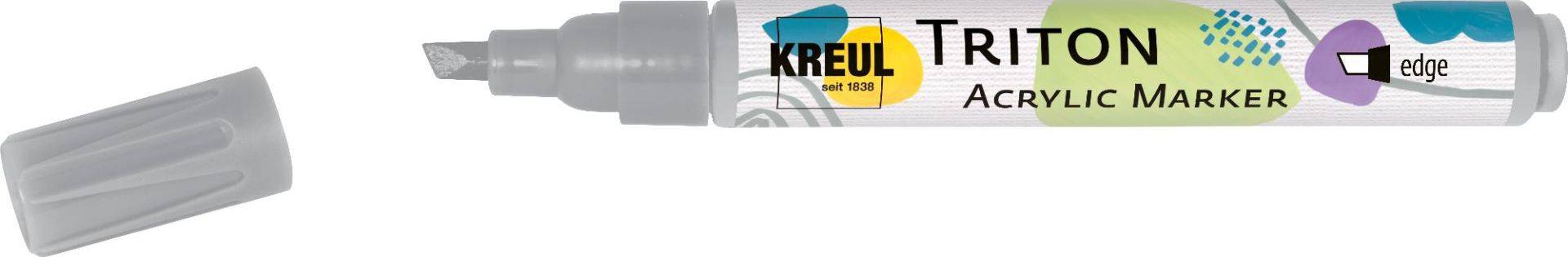 Kreul Triton Acrylic Marker edge neutralgrau von Kreul