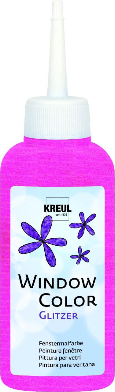 Kreul Window Color Glitzer-pink 80 ml von Kreul