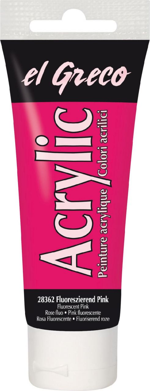Kreul el Greco Acrylic Tube fluoreszierend pink 75 ml von Kreul