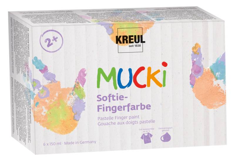 Mucki Softie-Fingerfarbe 6er Set 150 ml von Kreul