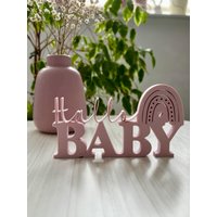 Hallo Baby Schriftzug 3D Druck Schreibtisch Geschenkidee Hallo Baby Schriftzug 3D Druck Schreibtisch Geschenkidee von KrimskramsIdeen