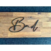 Türschild Bad Badezimmer - Wc 3D Druck Wanddeko Deko Toilette Toilettenschild von KrimskramsIdeen