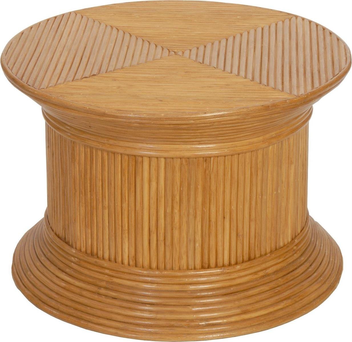 Krines Home Blumenständer Blumensäule, Pflanzenständer aus echtem Rattan/Blumenhocker Ø60x40cm von Krines Home