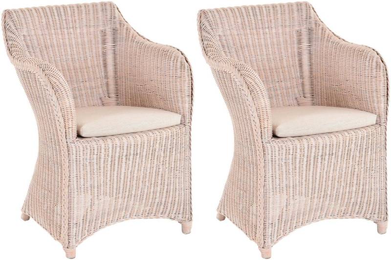 Krines Home Esszimmersessel 2er Set Rattan Esszimmersessel Dive Esszimmerstuhl mit Armlehne Sessel (Spar-Set, 2-St., 2er-Set), Rattansessel, Esszimmer von Krines Home