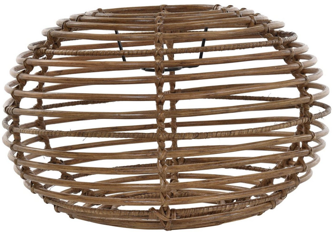 Krines Home Lampenschirm Lampenschirm Retro echtes Rattan Gestäbter Design Schirm für Deckenlampen Deckenleuchten Hängelampen Ø40cm, ohne Fassung von Krines Home