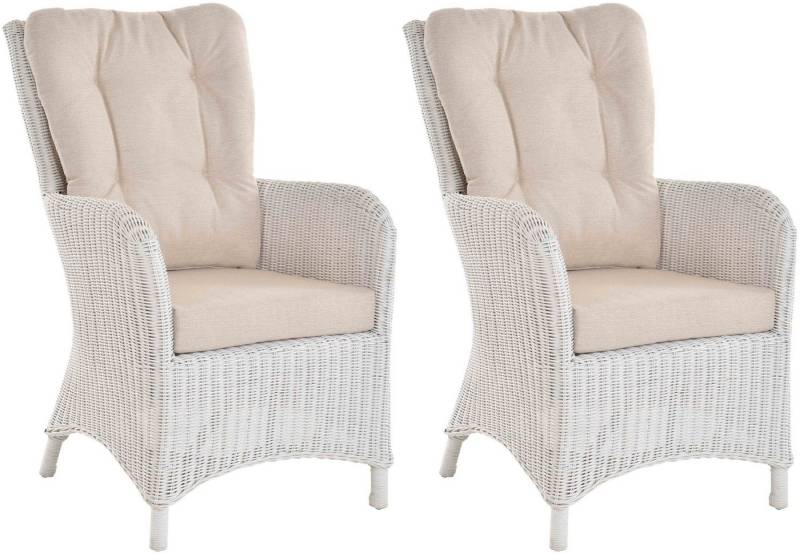 Krines Home Ohrensessel 2er Set Moderner Rattan Wintergartensessel mit hoher Rückenlehne (2er-Set, 2-St., 2er-Set), Ohrenbackensessel Sessel Esszimmer mit Armlehne von Krines Home