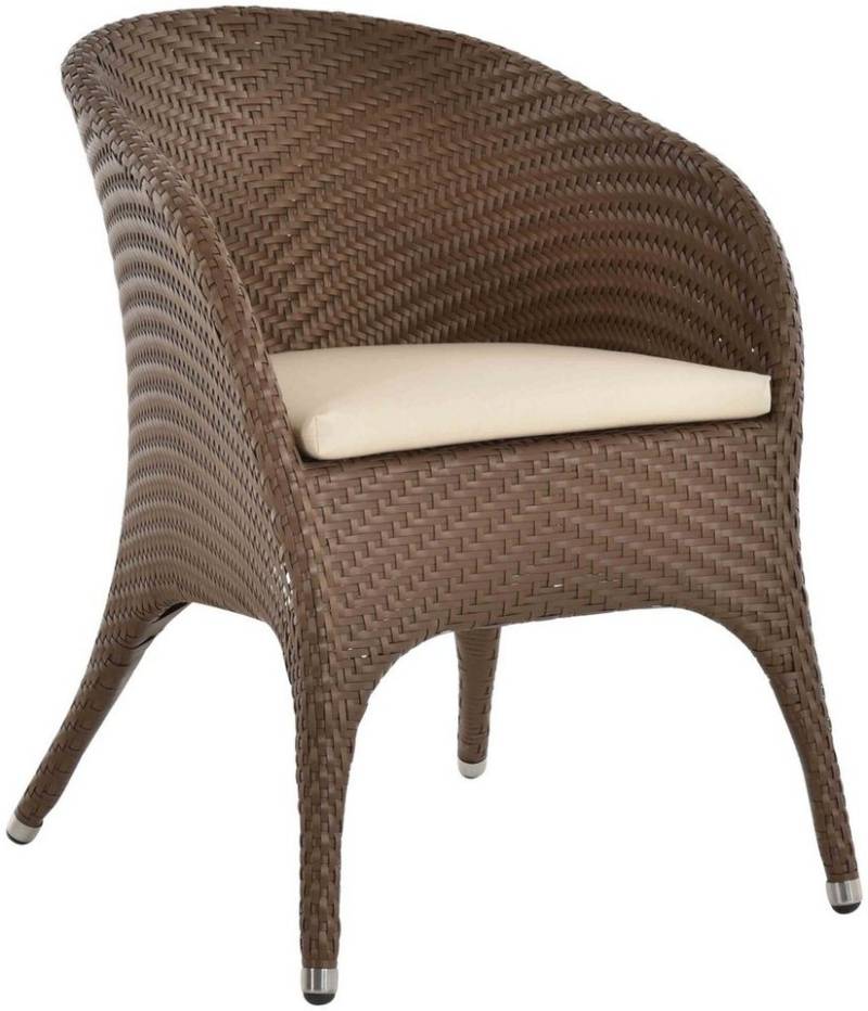 Krines Home Relaxsessel Outdoor Rattansessel Wing Gartensessel Esstisch Polyrattan wetterfest, Gartenmöbel von Krines Home