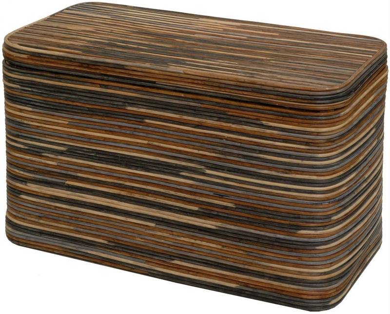 Krines Home Wäschetruhe Rattan Wäschekorb Wäschetruhe Deckel Truhe mit Inlett 80x40x47, mit Inlett Krines Home Wäschetruhe Rattan Wäschekorb Wäschetruhe Deckel Truhe mit Inlett 80x40x47, mit Inlett von Krines Home