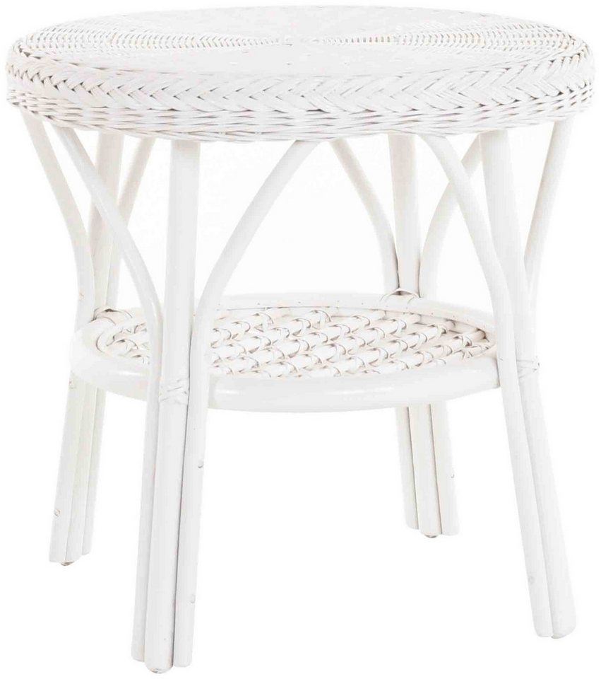 Krines Home Wohnzimmertisch Rattan Beistelltisch Rund Couchtisch Rattantisch für Wohnzimmer Tisch, mit Ablage Krines Home Wohnzimmertisch Rattan Beistelltisch Rund Couchtisch Rattantisch für Wohnzimmer Tisch, mit Ablage von Krines Home
