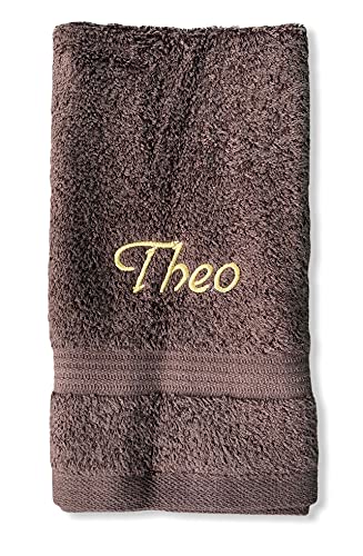 Krings Fashion Gästehandtuch 30 x 50 cm - Namen nach Wunsch individuell anpassbar - Hochwertig Bestickt - 100% Baumwolle-Farbe Mokka-Stickfarbe wählbar Krings Fashion Gästehandtuch 30 x 50 cm - Namen nach Wunsch individuell anpassbar - Hochwertig Bestickt - 100% Baumwolle-Farbe Mokka-Stickfarbe wählbar von Krings Fashion