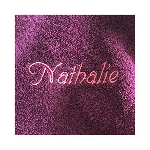 Krings Fashion Premium Duschtuch 70 x 140 cm - Namen nach Wunsch auswählbar - Hochwertig Besticktes Handtuch - 100% Baumwolle - Einzigartiges Design - Brombeere - Stickfarbe wählbar Krings Fashion Premium Duschtuch 70 x 140 cm - Namen nach Wunsch auswählbar - Hochwertig Besticktes Handtuch - 100% Baumwolle - Einzigartiges Design - Brombeere - Stickfarbe wählbar von Krings Fashion