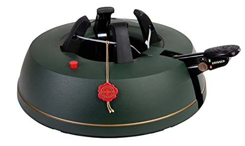 KRINNER® Comfort Grip S Christbaumständer Weihnachtsbaumständer inkl. Fußpedal Einseiltechnik mit 3,0 Liter Wassertank für Baumhöhe bis 2,3m Made IN Germany 94215, Grün (Matt) von Krinner