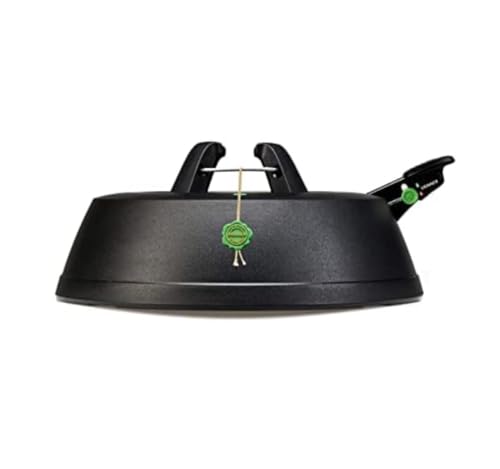 KRINNER® Green Line Comfort Grip M Recycling Christbaumständer Weihnachtsbaumständer inkl. Fußpedal Einseiltechnik mit 3,5 Liter Wassertank für Baumhöhe bis 2,5m Made in Germany 94229, Schwarz von Krinner