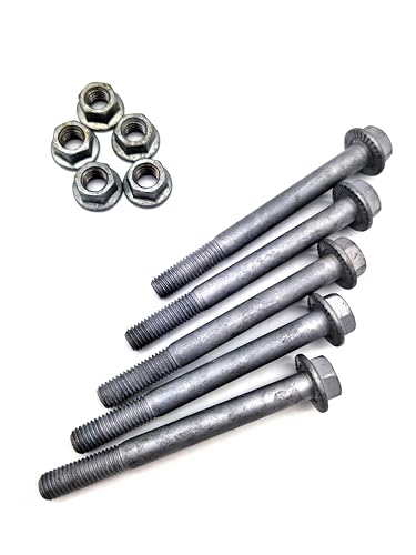 KRINNER® U-Fix Bodendübel Zubehör-Set Sechskantschrauben und Muttern passend für das Schraubfundament U-Fix 71 Eindrehbodenhülse für Kanthölzer, Pfostenträger von Krinner