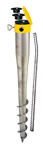 Krinner® Erdspieß mit Bodendübel Einschraubhülse Sonnenschirmständer incl. Eindrehstange, Reduzierhülsen Bodenhülse Sonnenschirm 20040 Kompakt Allround Set von Krinner