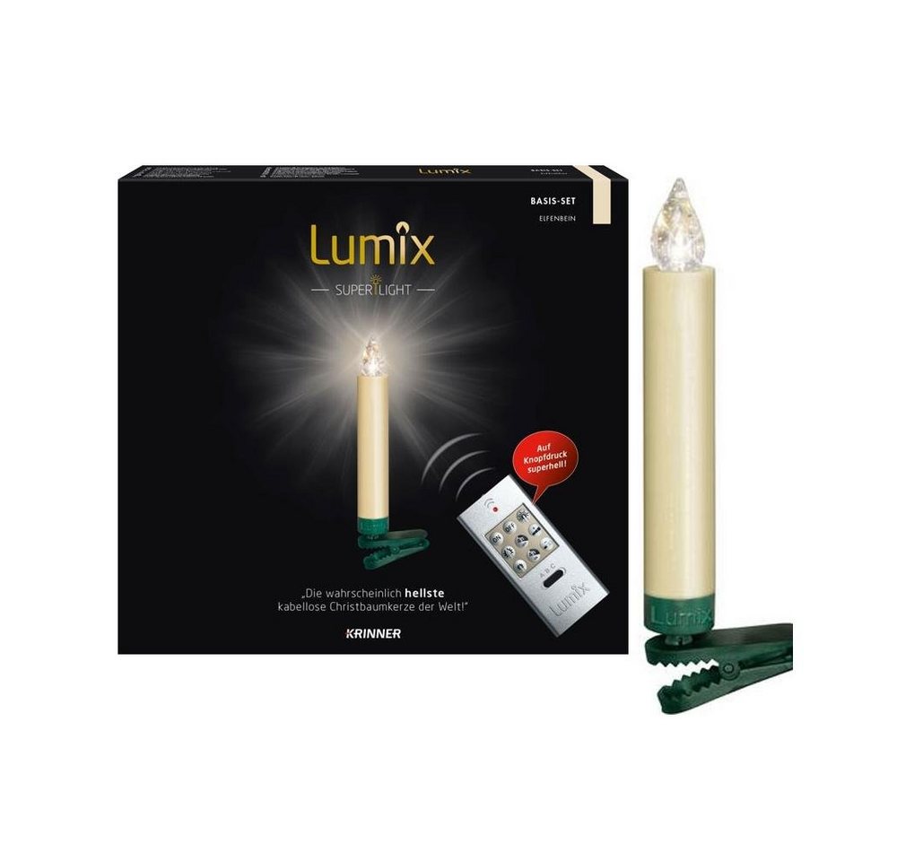 Krinner LED-Kerze Lumix SuperLight 10er Basis-Set von Krinner