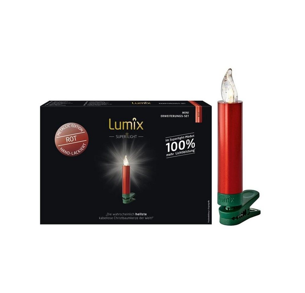 Krinner LED-Kerze Lumix SuperLight Metallic 6er von Krinner