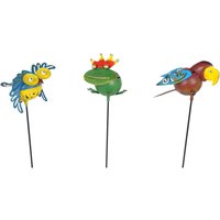 Gartenstecker Fliegende Tiere Klein 3Er Set Ca. 70 cm - Gartendekoration von Krippenursel