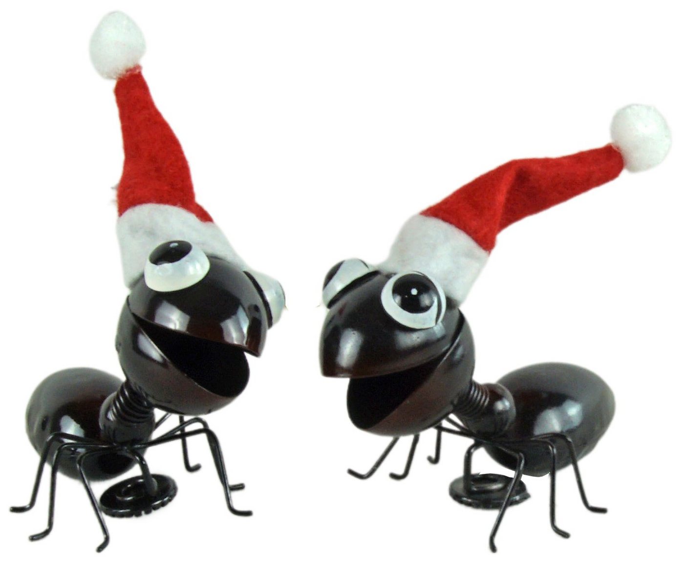 Krippenursel Weihnachtsfigur 2er Set Süße Magnet Ameisen mit Zipfelmütze (2 St) von Krippenursel