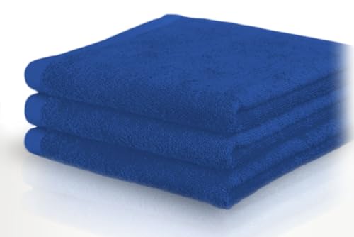 Kris van Rheyn Frottiertücher, Handtücher, Duschtücher, Gästetücher, 11 Castejo CA81 (30 x 50 cm, Royalblau) von Castejo