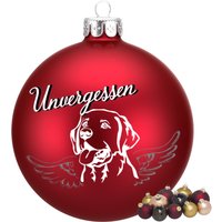Weihnachtskugel Verstorben - in Memory Erinnerung An Hund 8 Oder 10 cm Unikat Dein Perfektes Geschenk von KrissisBastelstore