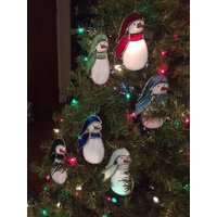 Handgefertigte Glasmalerei-Schneemänner Von Krista von KristaStainedGlass