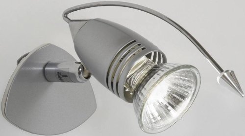 Kristall-Form 9923 Hochvolt-Halogen-Spiegelleuchte, zum Klemmen, inklusive Leuchtmittel GU10, 230V, 50W, 580lm, Schutzklasse I, IP20, TÜV geprüft von Kristall-Form