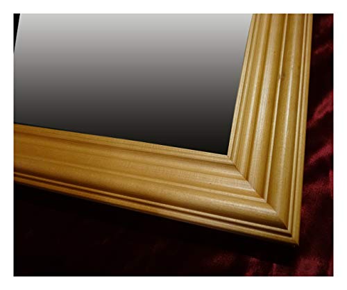 Kristall-Form WANDSPIEGEL Nostalgie RAHMENSPIEGEL BJÖRN Gold 60x50 cm Dekorspiegel Holz Rahmenspiegel Kiefer gelaugt von Kristall-Form