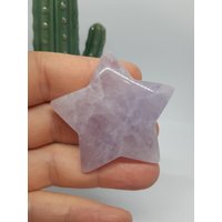 Schöner Lavendelquarz Stern B | Dekoration Heilstein Kristall Edelstein Kristallstern Schnitzerei Carving Edelsteinstern Quarz von KristallLiebeCo