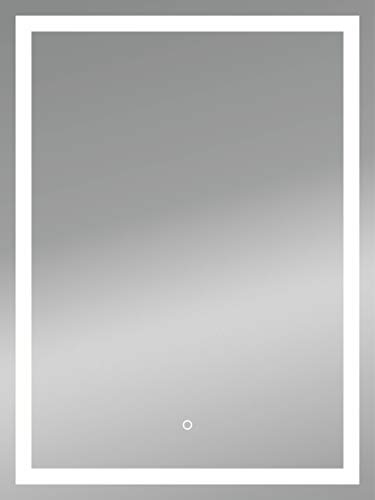 Kristallform. Leuchtspiegel FrameLight I - Beleuchteter Rechteckiger Kristallrahmen - 60 x 80 cm - Wandmontage von Kristallform.