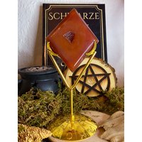 Druzy Karneol Raute Auf Ständer Druzy Karneol Raute Auf Ständer von Kristallisiert0