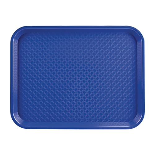 Olympia Kristallon Fast-Food-Tablett, kleine Größe: 345 x 265 mm/ 13,5 x 10,5 Zoll, blaues Polypropylen, rechteckiges Restaurant-Serviertablett aus Kunststoff, gewerbliches und Heimgebrauch, DP215 Olympia Kristallon Fast-Food-Tablett, kleine Größe: 345 x 265 mm/ 13,5 x 10,5 Zoll, blaues Polypropylen, rechteckiges Restaurant-Serviertablett aus Kunststoff, gewerbliches und Heimgebrauch, DP215 von Olympia