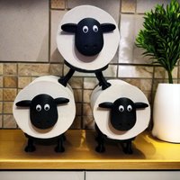 Lenny Toilettenpapierhalter Schaf, 3D Druck, Stapelbare Deko Fürs Bad, Lustiger Klopapierhalter, Geschenk Gäste-Wc, Schaf Klopapier, Sheep von KristanDesign