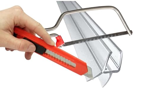 Kristhal Dusch-Türdichtung, Duschdichtleiste, Duschgummi für 6 mm mit Dichtlippe unten (12 mm), inkl. Wasserabweislippe 10 mm, Dichtung 009A2 100 cm von Kristhal Dusch- & Baddesign