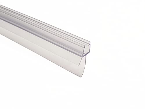 Kristhal Duschtürdichtung, Duschlippendichtung, Glasdichtung für 6 mm mit Dichtlippe unten (23 mm), inkl. Wasserabweislippe 10 mm, Dichtung 009A2, 100 cm von Kristhal Dusch- & Baddesign