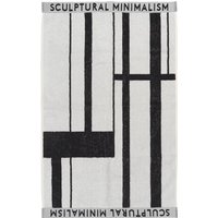 Kristina Dam Studio - Minimal Handtuch, 50 x 80 cm, schwarz / off-white von Kristina Dam Studio