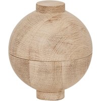 Kristina Dam Studio - Wooden Sphere Aufbewahrung Ø 12 x H 15 cm, Eiche von Kristina Dam Studio