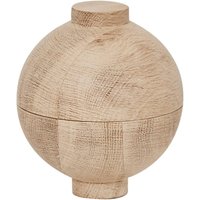 Kristina Dam Studio - Wooden Sphere Aufbewahrung XL Ø 16 x H 18 cm, Eiche von Kristina Dam Studio