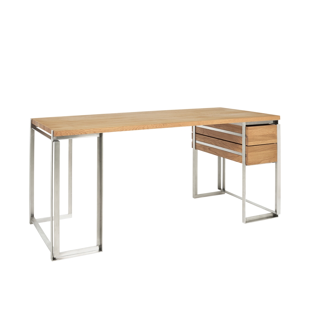 Kristina Dam - Outline Desk - Design Schreibtisch aus Holz & Edelstahl von Kristina Dam