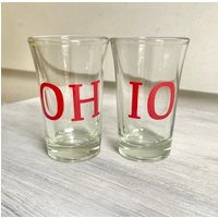 Ohio State Schnapsgläser, Buckeyes Fan Geschenk, Schnapsglas-Set, Weihnachtsgeschenk Für Osu Fan, Ohio Schnapsgläser von KristinsKraftStudio