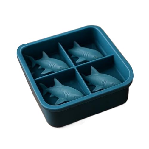 Krmoau Eisformen Lustige Formen,3D Whisky Eisform | Niedliche Hai Silikonform Einfache Entnahme Für Wasser Kühlschrank Küche Zuhause Krmoau Eisformen Lustige Formen,3D Whisky Eisform | Niedliche Hai Silikonform Einfache Entnahme Für Wasser Kühlschrank Küche Zuhause von Krmoau
