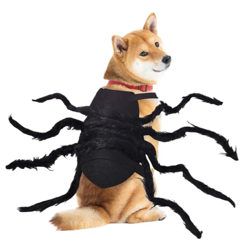 Krmoau Hund Spinne Kostüm,Kleinhunde Spinne Kostüm Halloween - Accessoires Für Haustierfeste Umzug Feier Karnival Fest Krmoau Hund Spinne Kostüm,Kleinhunde Spinne Kostüm Halloween - Accessoires Für Haustierfeste Umzug Feier Karnival Fest von Krmoau