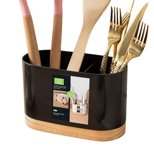 Krmoau Küchenutensilien-Halter, Essstäbchen Aufbewahrung Ablaufgestell, 2-Fach Essstäbchen Halter Geschirr Abtropfhalter Für Haushalt Küche Café Restaurant Krmoau Küchenutensilien-Halter, Essstäbchen Aufbewahrung Ablaufgestell, 2-Fach Essstäbchen Halter Geschirr Abtropfhalter Für Haushalt Küche Café Restaurant von Krmoau