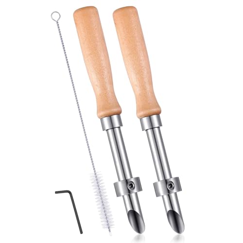 Krmoau Limonenzitrus Lochstanzer Für Trinkhalme - 2er-Set Edelstahl Holz Zitronen Trinkhalm Lochzange | Küchenhelfer Gadget Für Getränke Zuhause Cafe Camping Picknick Krmoau Limonenzitrus Lochstanzer Für Trinkhalme - 2er-Set Edelstahl Holz Zitronen Trinkhalm Lochzange | Küchenhelfer Gadget Für Getränke Zuhause Cafe Camping Picknick von Krmoau