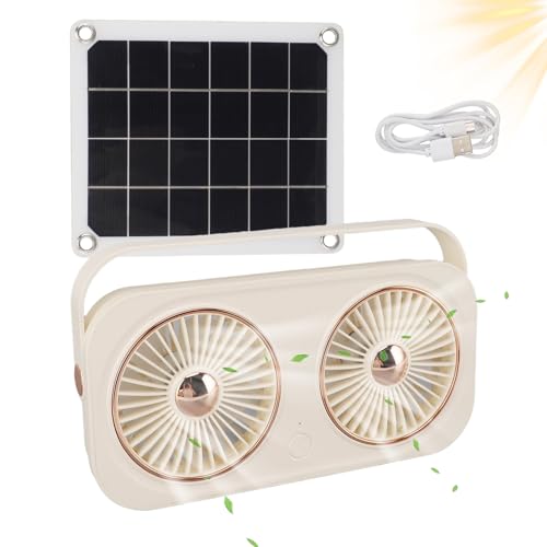 Krmoau Solarlüfter Für Hundehütte | 20W Lüftungsventilator Für Hühnerstall | Wetterfester Energiesparender Ventilator Für Terrasse Garage Gewächshaus Camping Krmoau Solarlüfter Für Hundehütte | 20W Lüftungsventilator Für Hühnerstall | Wetterfester Energiesparender Ventilator Für Terrasse Garage Gewächshaus Camping von Krmoau