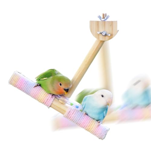 Krmoau Vogel Sitzstangen Für Käfig - Vogel Baumwollseil Sitzstangen Schaukel Spielzeug - Interaktive Hängematte Für Bewegung Von Wellensittichen Nymphensittichen Unzertrennlichen Finken Krmoau Vogel Sitzstangen Für Käfig - Vogel Baumwollseil Sitzstangen Schaukel Spielzeug - Interaktive Hängematte Für Bewegung Von Wellensittichen Nymphensittichen Unzertrennlichen Finken von Krmoau