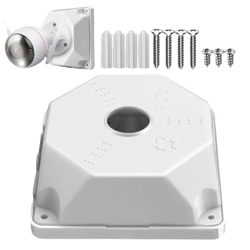 Krmoau Wasserdichtes Anschlussgehäuse - Montagehalterung für Kuppelkamera an Decke | Kabelmanagement Schutz Für Parkplatz Schule Außenbereich Flur Wohnung Baustelle Garage von Krmoau