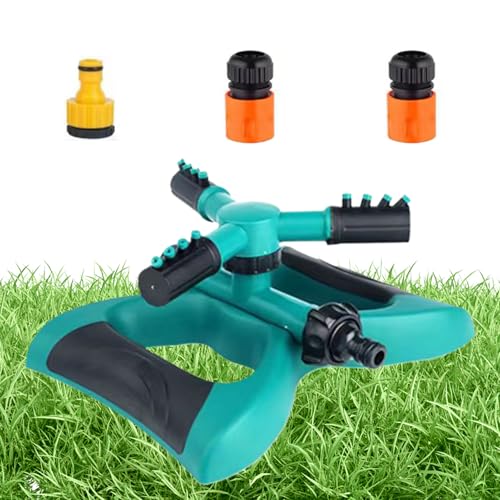 Krmoau Wassersprenger Für Rasen | Automatisches Gartensprenger Bewässerungssystem Für Rasen | Sprinkler Mit 360 Grad Rotation Für Blumenbeete Baumschulen Parks Gewächshäuser von Krmoau