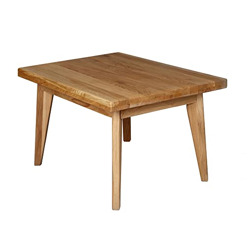 Krok Wood Couchtisch Hans aus Massivholz in Eiche 75x50x45 cm von Krok Wood